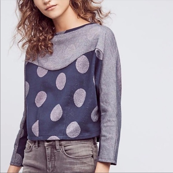 NWT Anthropologie Postmark Polka Dot Crop Top Size XS - Picture 16 of 16